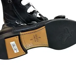 Gucci | Shoes | Gucci Queercore Leather Boots With Dionysus  display picture 2